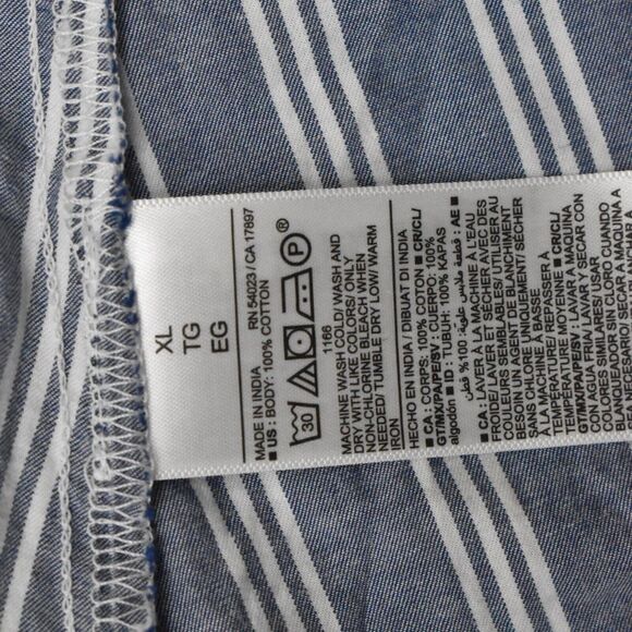 Old Navy Blue and White Striped Top - Picture 4 of 8